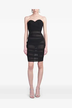 ALEX PERRY Strapless sheer dress