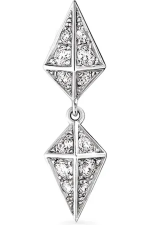 Statement Sterling Rockaway diamond drop earrings