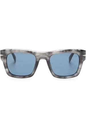 DB EYEWEAR BY DAVID BECKHAM Marbled square-frame sunglasses