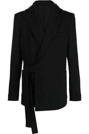 Balmain Tie-fastening hooded jacket