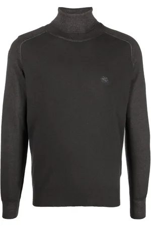 Etro Logo-embroidered roll-neck jumper