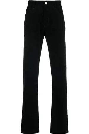 Giorgio Armani Mid-rise cotton straight jeans