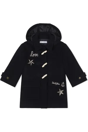Dolce & Gabbana Sequin-detail embroidered duffle coat