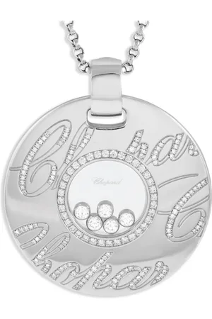 Chopard 18kt gold Happy diamond necklace