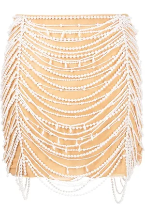 BLUMARINE Pearl-embellished skirt
