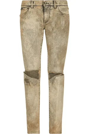 Dolce & Gabbana Ripped slim-fit jeans