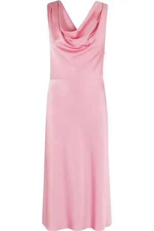 BLUMARINE Satin midi dress