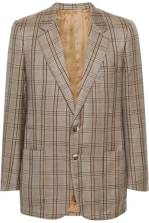 Dior 1970s check-pattern classic blazer