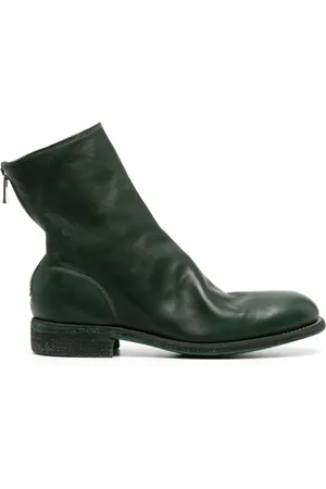 GUIDI Zip-up leather ankle boots