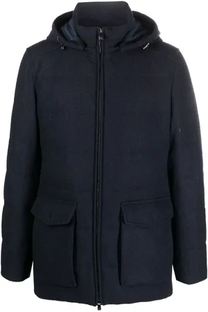 corneliani Cargo-pocket cashmere padded jacket