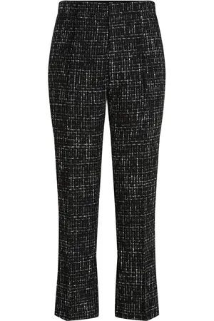 Karl Lagerfeld Straight leg bouclé trousers