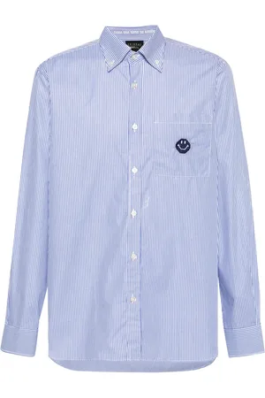 JOSHUA SANDERS Smiley face-embroidered shirt
