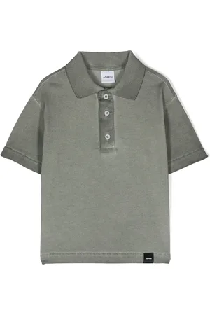 Aspesi Faded-effect piqué polo shirt