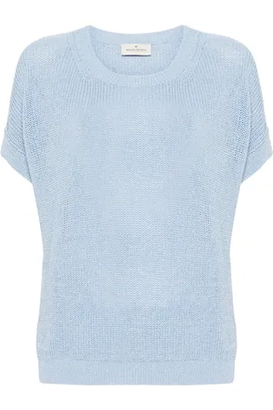 BRUNO MANETTI Metallic-threading open-knit jumper