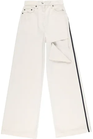 Peter Do Ripped straight-leg jeans