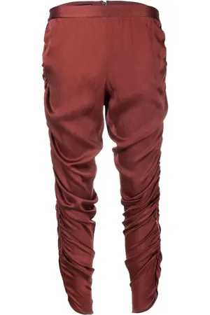 Dolce & Gabbana 2000s cropped ruched trousers