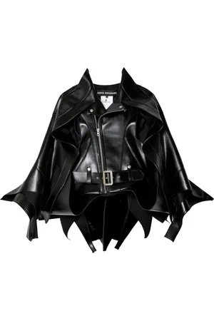 JUNYA WATANABE Asymmetric faux-leather biker jacket