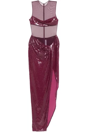 ALEX PERRY Sequin-embellished maxi dress