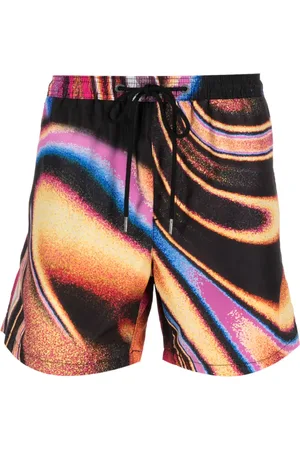 KSUBI Mind State abstract-print swim shorts