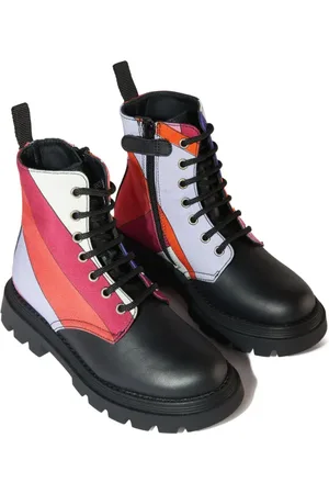 PUCCI Junior Iride-print boots