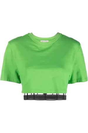 Alexander McQueen Corset cropped T-shirt