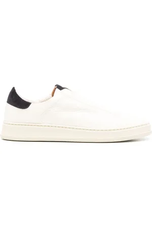 Kiton Slip-on leather sneakers