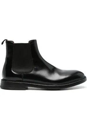 CENERE GB Flat leather ankle boots