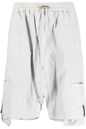 11 BY BORIS BIDJAN SABERI Drop-crotch drawstring shorts