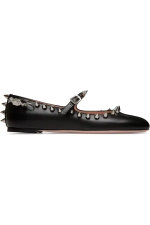 Bally Stud-embellished ballerina shoes