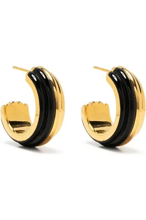 Aurélie Bidermann Stripe hoop earrings