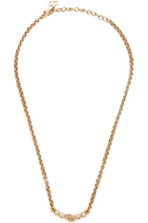 Dior CD rhinestone necklace