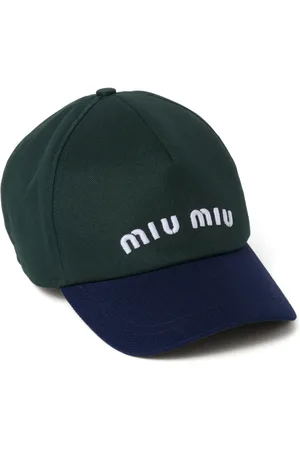 Miu Miu Logo-embroidered baseball cap