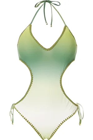 AMIR SLAMA Crochet gradient one-piece