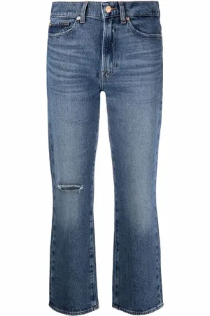 7 for all Mankind High-rise cropped Logan jeans