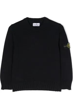 Stone Island Compass-patch crew-neck jumper