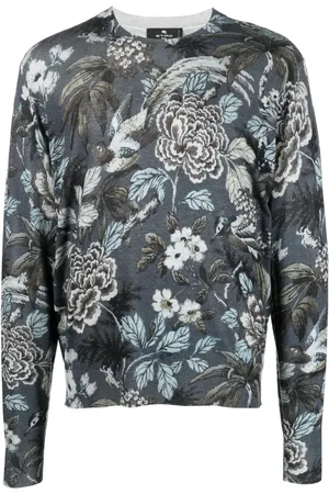 Etro Floral-print cashmere-silk sweatshirt