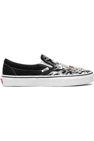 Vans Classic Slip-On "Flame Skull" sneakers