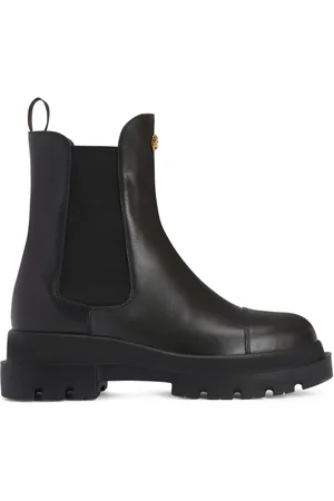 Giuseppe Zanotti Tankie Beatle logo-plaque boots