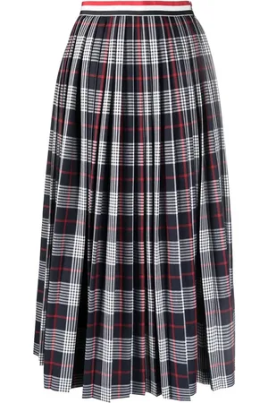 Thom Browne Checked pleated skirt