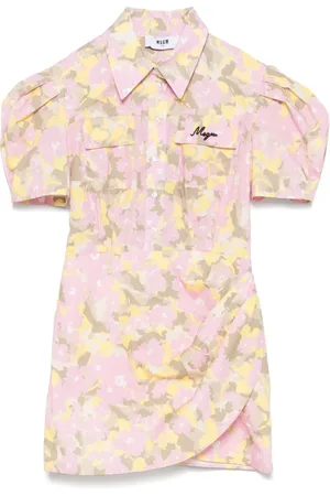 Msgm Floral-print mini dress