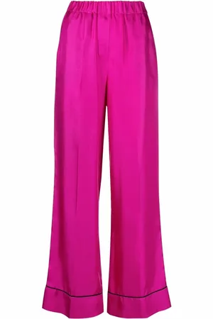 BLANCA Satin-effect wide-leg trousers
