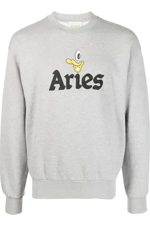 ARIES Logo-print cotton sweatshirt