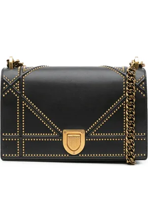 Dior 2018 Medium Studded Lambskin Diorama Flap crossbody bag