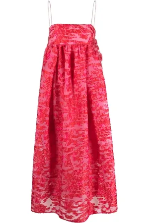 Cecilie Bahnsen Vilma fil-coupé midi dress