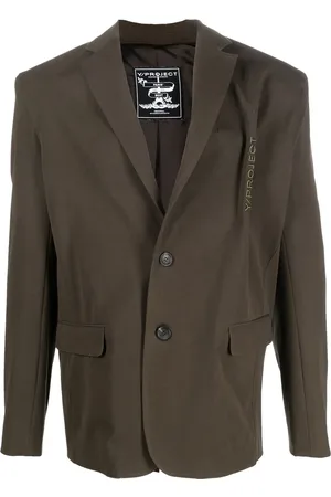 Y / PROJECT Logo-embroidered blazer