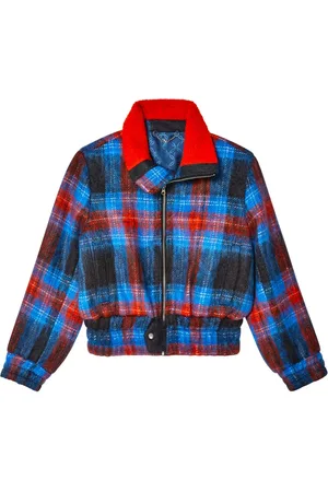 Charles Jeffrey Loverboy Checked zip-up jacket