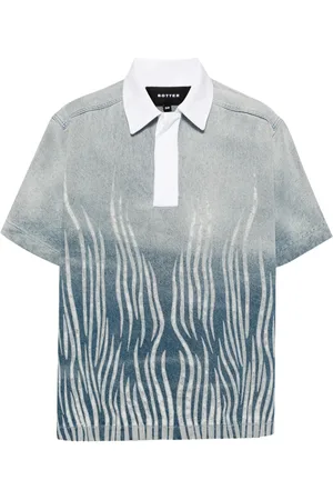 Botter Graphic-print organic cotton polo shirt