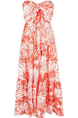 Borgo De Nor Marley floral-print off-shoulder dress