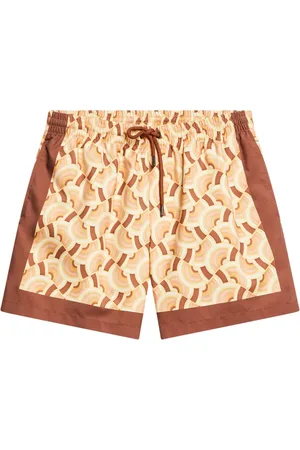 DRIES VAN NOTEN Geometric-print swim shorts