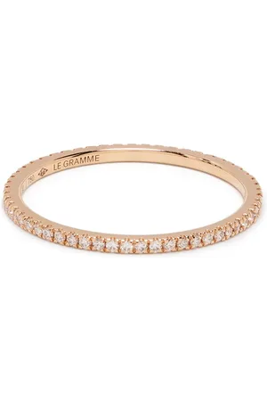 Le Gramme 18kt gold 1g diamond pavé ring